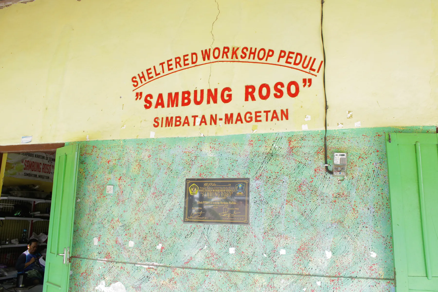 foto depan rumah produksi Batik Ciprat Langitan Simbatan